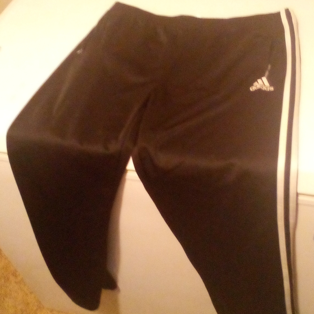 Adidas button up track pants